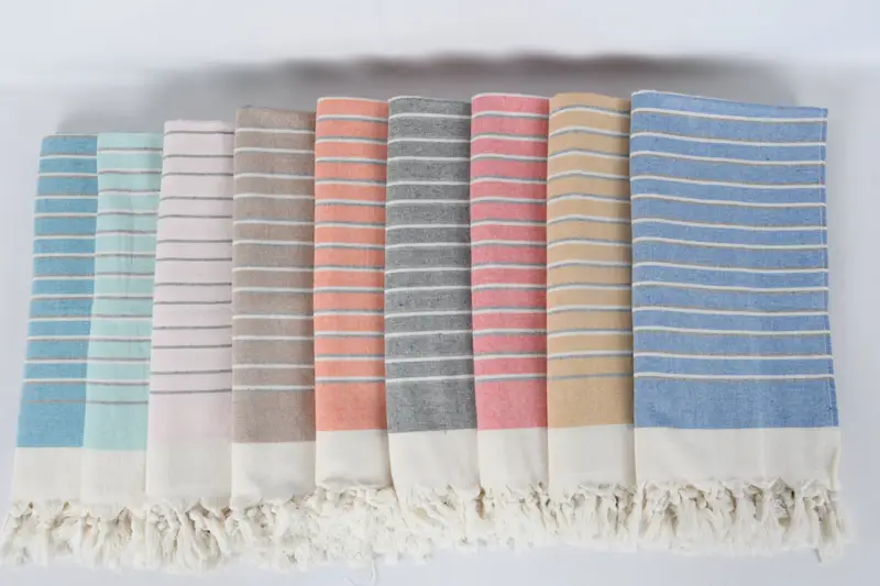 36x18 Cotton Striped Terry Towel, Guest Towel, Monogrammed Hand Towel, Turkish Hand Towel, Welcome Wedding Gift, Monogram Kitchen Towel, Xmas Gifts - 3