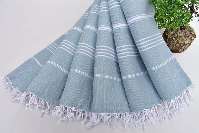 Turkish bath towel, Wedding Hand Made Gift, Gift For Best Friend, Bachelor Bachelorette Party Favors, Best Beach Towel, 70x40 Cotton Striped Towel - 8