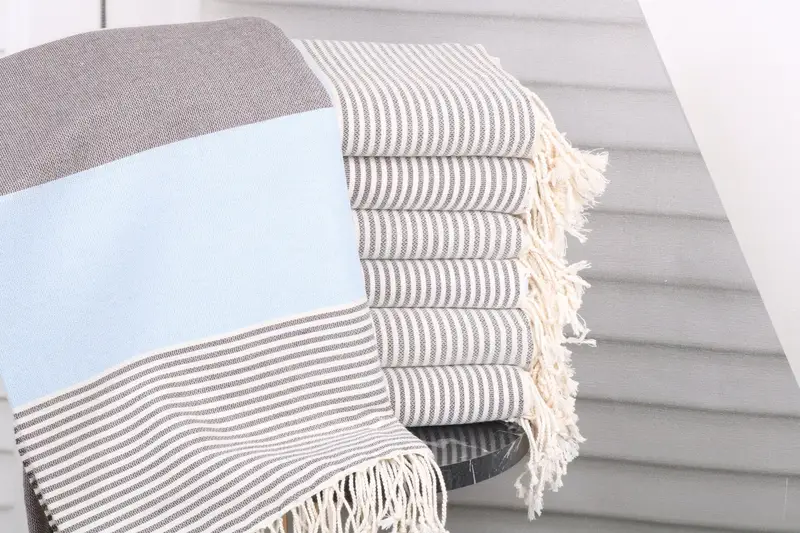 Wedding Gifts Towel, Bachelorette Gifts, Wedding Gift For Bride, Turkish Towel Personalized, 68x40 Cotton Striped Towel, Turkish beach towel - 1