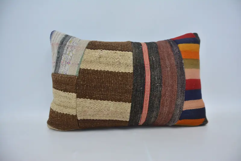 16x24 Brown Cushion Cover, Vintage Cushion, Throw Kilim Pillow, Pillow Case, Wool Kilim Pillow Pillow, Turkish Kilim Pillow, Gift Pillow - 1