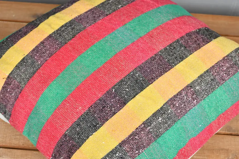 Living Room Throw Cushion Case, 18x18 Green Pillow Case, Pillow Cover, Square Throw Pillow Case, Kilim Cushion Sham, Kilim Pillow, Antique Pillows - 3