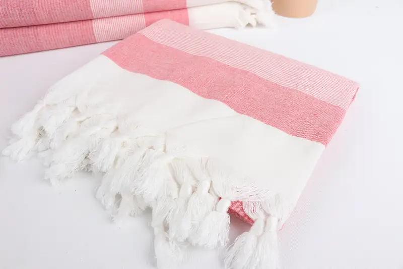 Beach Towel Personalized, Organic towel, 68x40 Cotton Striped Towel, Bridesmaid Gifts, Bridal Shower Gifts, Bridal Shower Favors, Custom Bath Towel - 5