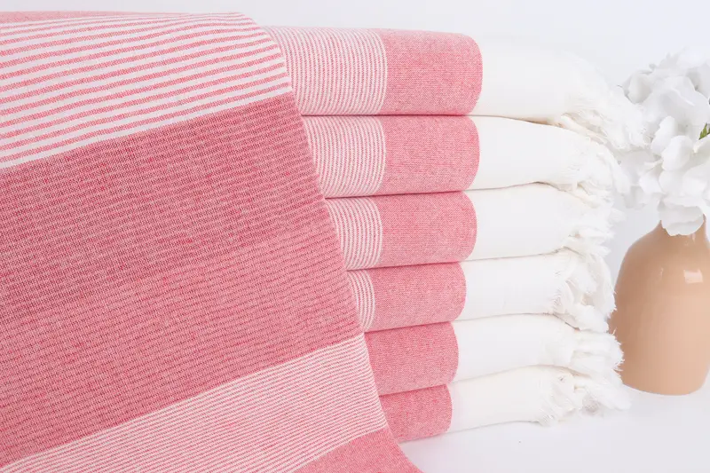 Beach Towel Personalized, Organic towel, 68x40 Cotton Striped Towel, Bridesmaid Gifts, Bridal Shower Gifts, Bridal Shower Favors, Custom Bath Towel - 1