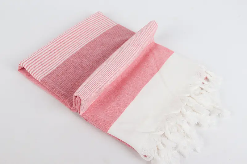 Beach Towel Personalized, Organic towel, 68x40 Cotton Striped Towel, Bridesmaid Gifts, Bridal Shower Gifts, Bridal Shower Favors, Custom Bath Towel - 6