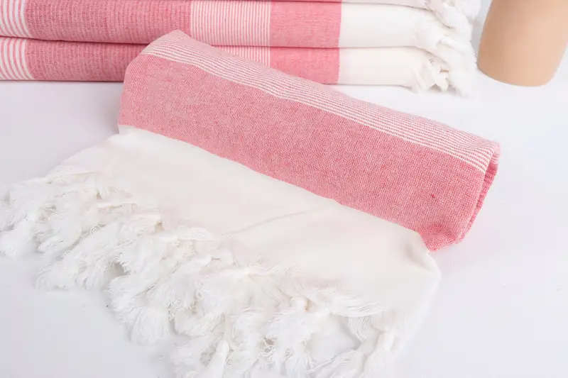Beach Towel Personalized, Organic towel, 68x40 Cotton Striped Towel, Bridesmaid Gifts, Bridal Shower Gifts, Bridal Shower Favors, Custom Bath Towel - 4