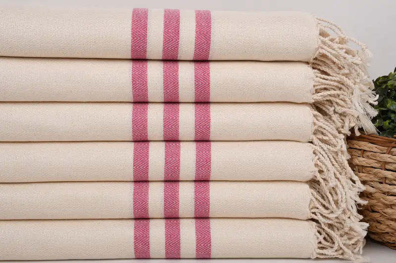 Lightweight towel, Spa Towel, 70x40 Cotton Striped Towel, Eco-Friendly Turkish Towel, Bachelorette Party Gift, Bridal Shower Gift, Valentines Gift - 2
