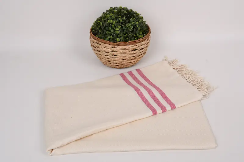 Lightweight towel, Spa Towel, 70x40 Cotton Striped Towel, Eco-Friendly Turkish Towel, Bachelorette Party Gift, Bridal Shower Gift, Valentines Gift - 4