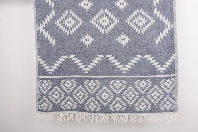 Xmas Gifts, Turkish Hand Towel, Personalized Gift, Beach Theme Wedding Gift, 40x18 Cotton Kilim Towel, Personalized Hand Towel, Valentines Gift - 1