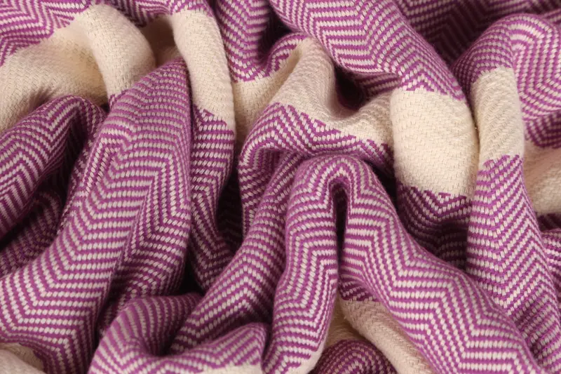 Bachelorette Favor, Personalized Blanket, Organic Throw, 96x80 Cotton Herringbone Towel, Monogram Blanket, Bachelorette Party Favors - 8