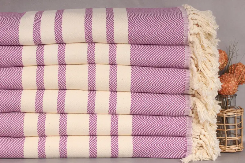 Bachelorette Favor, Personalized Blanket, Organic Throw, 96x80 Cotton Herringbone Towel, Monogram Blanket, Bachelorette Party Favors - 2