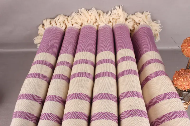Bachelorette Favor, Personalized Blanket, Organic Throw, 96x80 Cotton Herringbone Towel, Monogram Blanket, Bachelorette Party Favors - 3
