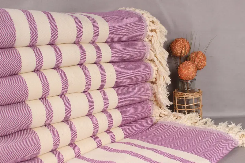 Bachelorette Favor, Personalized Blanket, Organic Throw, 96x80 Cotton Herringbone Towel, Monogram Blanket, Bachelorette Party Favors - 1
