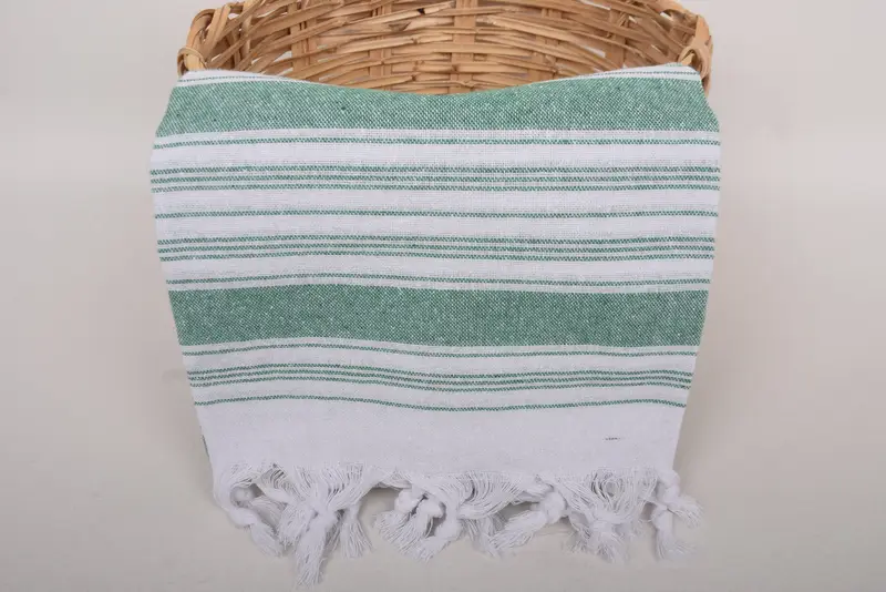 Absorbent towel, Bride Gift, Quick-dry peshtemal, Summer Gift Ideas, Eco-friendly Turkish peshtemal towel, Hammam towel, 68x32 Cotton Striped Towel - 5