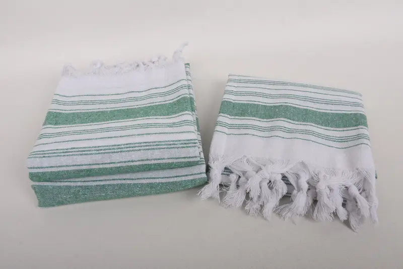 Absorbent towel, Bride Gift, Quick-dry peshtemal, Summer Gift Ideas, Eco-friendly Turkish peshtemal towel, Hammam towel, 68x32 Cotton Striped Towel - 7