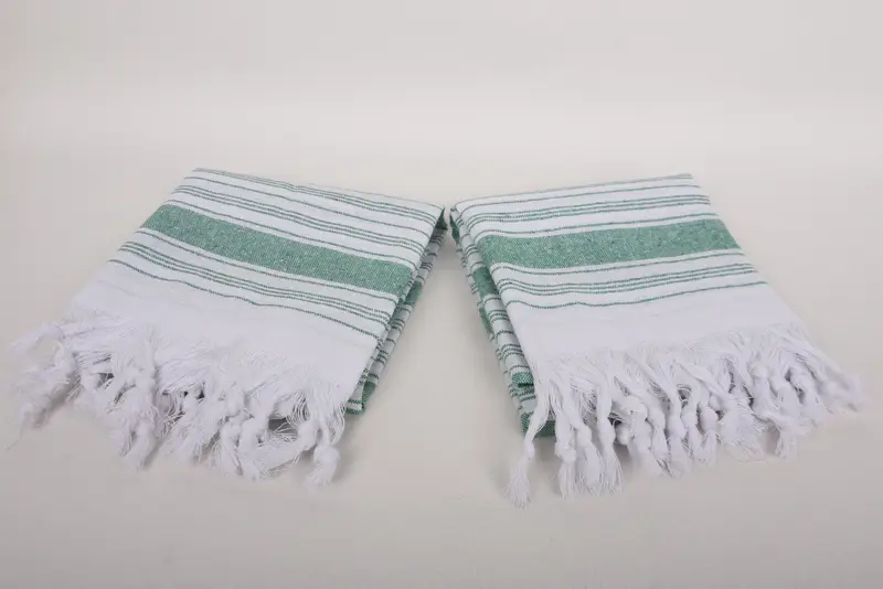 Absorbent towel, Bride Gift, Quick-dry peshtemal, Summer Gift Ideas, Eco-friendly Turkish peshtemal towel, Hammam towel, 68x32 Cotton Striped Towel - 6