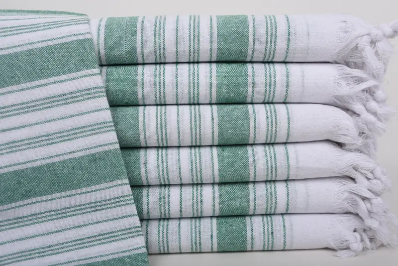 Absorbent towel, Bride Gift, Quick-dry peshtemal, Summer Gift Ideas, Eco-friendly Turkish peshtemal towel, Hammam towel, 68x32 Cotton Striped Towel - 1