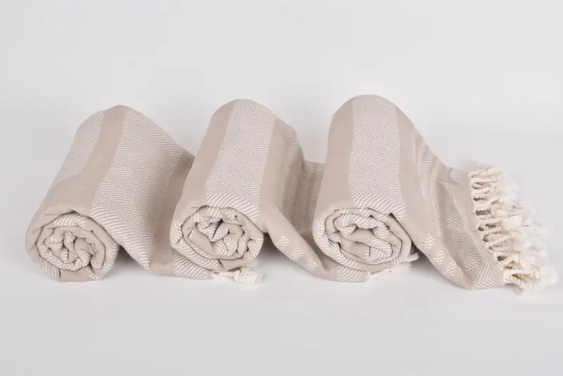 Bulk Order Towel, 68x38 Cotton Chevron Towel, Personalized Towel Gift, Sand-free towel, Turkish hand towel, Wedding Favors, Welcome Wedding Gift - 8