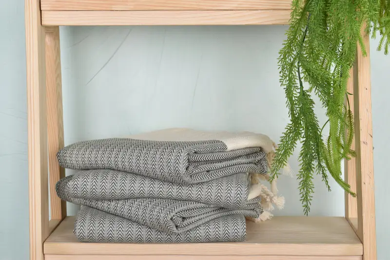 Turkish Towel Beach Towel, Guest Towel, Embroidery Towels, 68x36 Cotton Palm Design Towel, Housewarming Gift, Peshtemal Towel, Bridal Shower Gift - 7