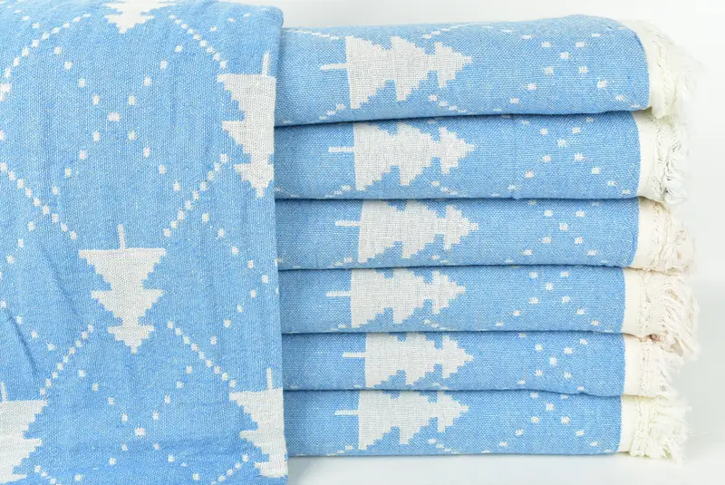 Personalized Turkish Towel, Bachelor Party Gifts, Bachelorette Party Gifts Bridesmaids, 84x42 Cotton Christmas Patterned Towel, Home Decor Gifts - 3