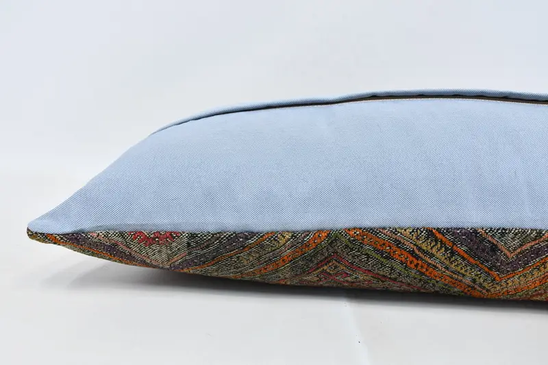 Designer Throw Pillow Case, Vintage Kilim Pillow, 16x36 Orange Pillow Case, Pillow Cover, Home Decor Pillow, Antique Pillows, Custom Pillow Cover - 5