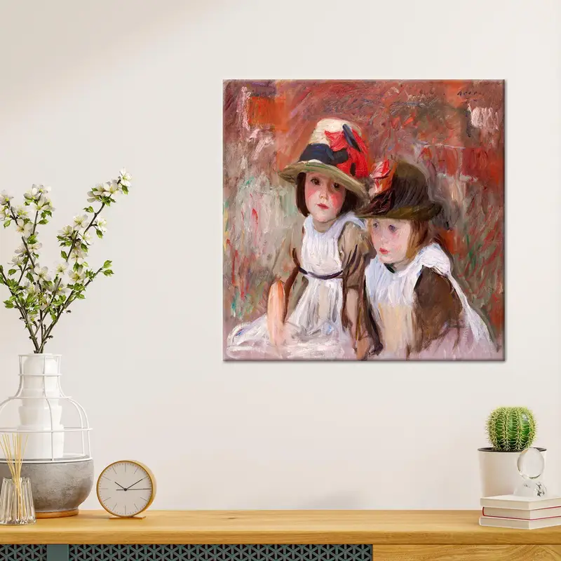 Modern Baskılı Kanvas: Ev Dekorasyonu için Güzel Kız Soyut Sanat