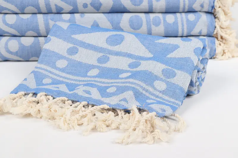 70x40 Cotton Round Pattern Towel, Personalized Turkish Towel, Anniversary Gift For Her, Fouta towel, Pool Towels, Best Friend Gift, Organic Towel - 5