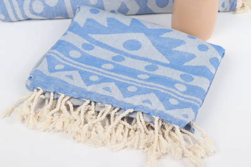 70x40 Cotton Round Pattern Towel, Personalized Turkish Towel, Anniversary Gift For Her, Fouta towel, Pool Towels, Best Friend Gift, Organic Towel - 6