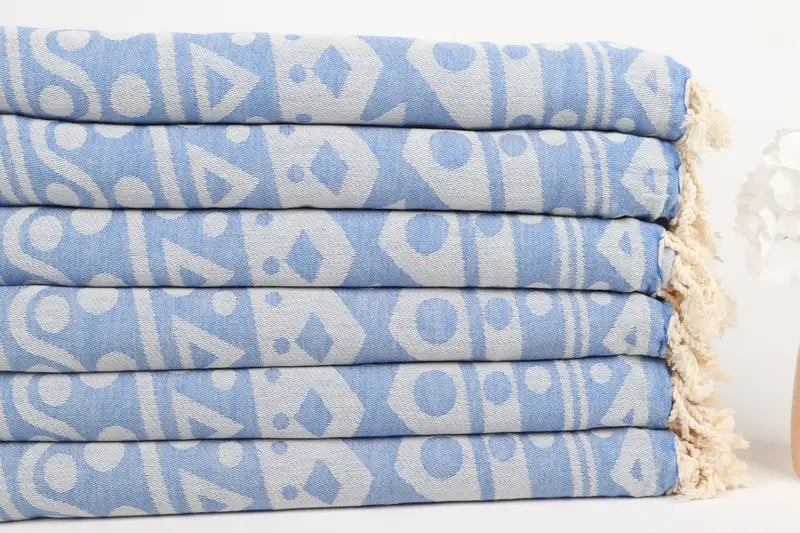 70x40 Cotton Round Pattern Towel, Personalized Turkish Towel, Anniversary Gift For Her, Fouta towel, Pool Towels, Best Friend Gift, Organic Towel - 4