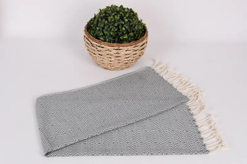 36x18 Pamuk Zikzag Elmas Havlu, Spor Salgası, Düğün Favorları, Monogram El Havlusu, Düğün Hediyesi, Gelin için Bachelorette Partisi Hediyeleri, Nişan Hediyesi - 4