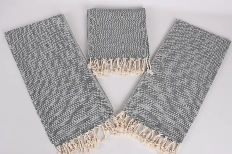 36x18 Pamuk Zikzag Elmas Havlu, Spor Salgası, Düğün Favorları, Monogram El Havlusu, Düğün Hediyesi, Gelin için Bachelorette Partisi Hediyeleri, Nişan Hediyesi - 6