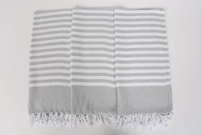 Bathroom Towels, First Wedding Anniversary Gift, Kitchen Towel, Monogram Kitchen Towel, Personalized Wedding Gift, 44x24 Cotton Striped Towel - 7