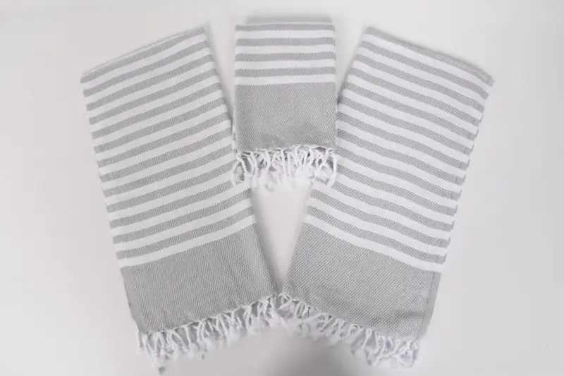 Bathroom Towels, First Wedding Anniversary Gift, Kitchen Towel, Monogram Kitchen Towel, Personalized Wedding Gift, 44x24 Cotton Striped Towel - 6