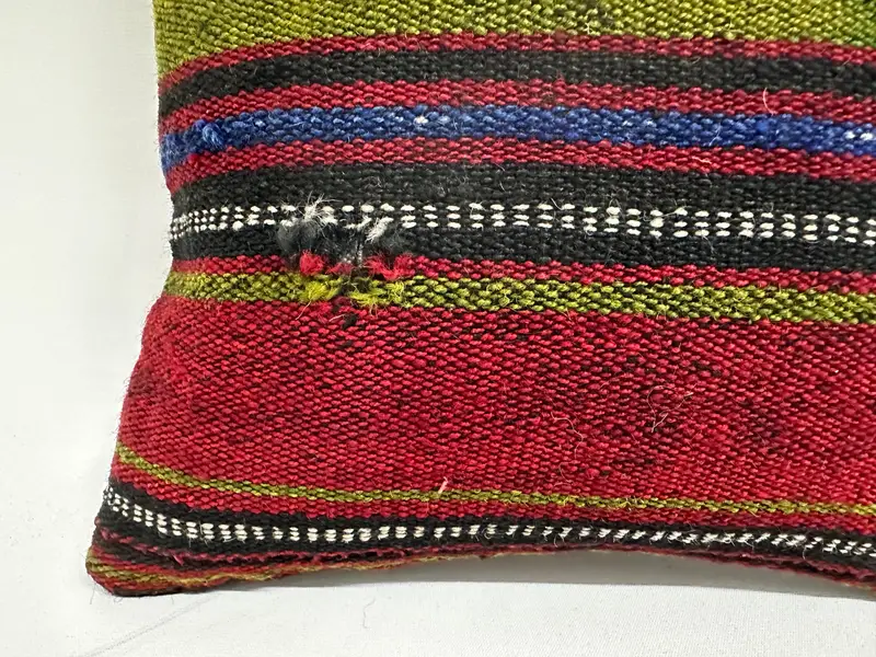 Gift Pillow, Pillow for Sofa, Ethnical Kilim Rug Pillow, Pillow, Hippie Throw Pillow, 12x12 Red Cushion Case, Neutral Cushion Case - 2