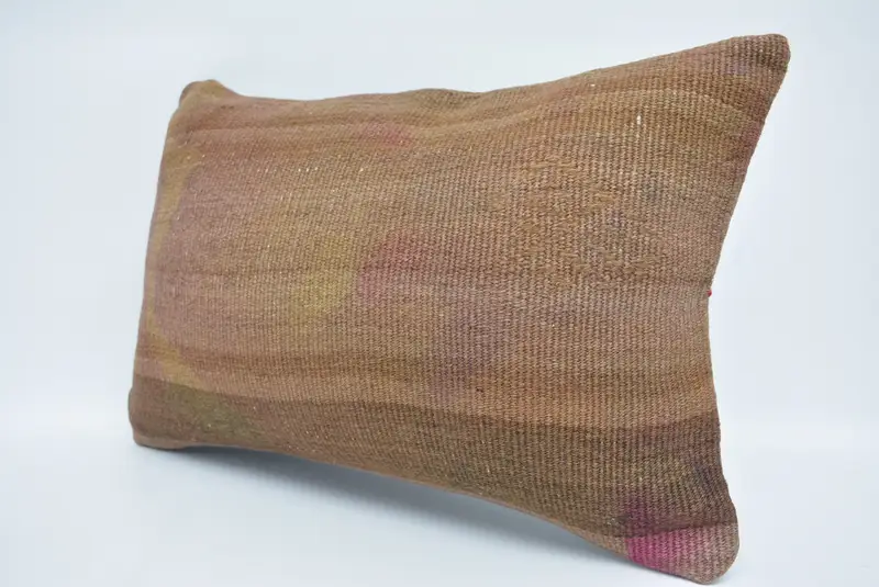 Pillow for Couch, Kilim Cushion Sham, Pillow Case, Chair Pillow Case, 16x24 Brown Cushion Cover, Patio Cushion Cover, Kilim Pillow Cover - 4
