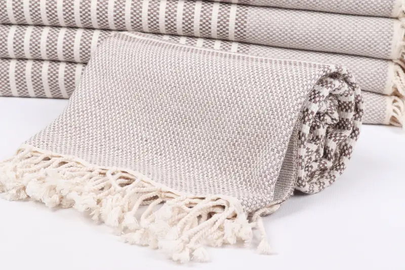Gift Boxes Towel, Organic towel, Girls Weekend Getaways Gifts, Sand-free towel, 76x40 Cotton Striped Towel, Oversized Beach Towel, Hammam towel - 4