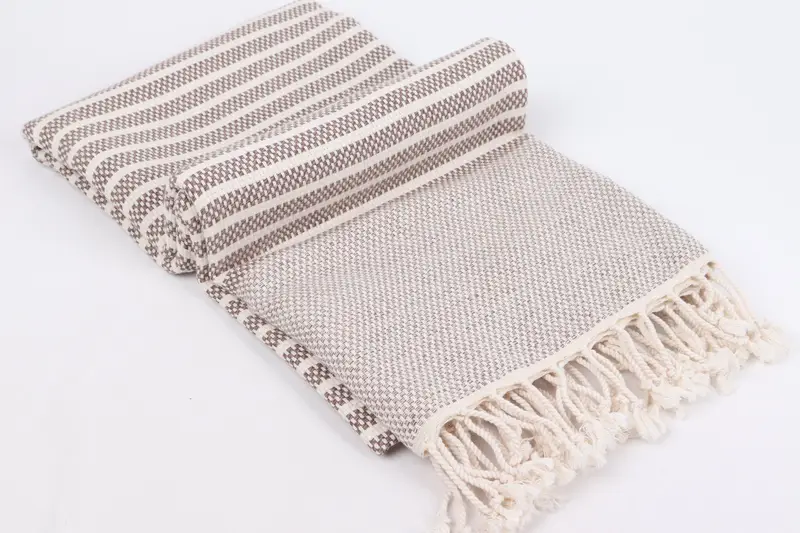 Gift Boxes Towel, Organic towel, Girls Weekend Getaways Gifts, Sand-free towel, 76x40 Cotton Striped Towel, Oversized Beach Towel, Hammam towel - 6