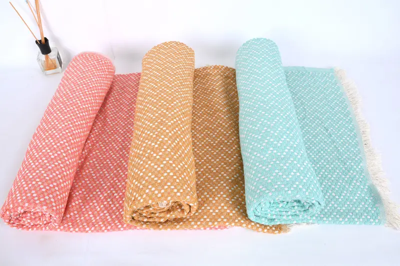 Bridal Shower Gift, 76x68 Cotton Herringbone Towel, Gift For Coworker, Spooky Bachelorette Party, Turkish Blanket, Throw Blanket Couch - 4