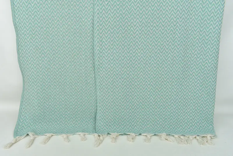 Bridesmaid Gifts, 76x64 Cotton Zig zag Towel, Wedding Favors, Bachelorette Large Towel, Throw Blanket, Decorative Bedspread, Welcome Wedding Gift - 7