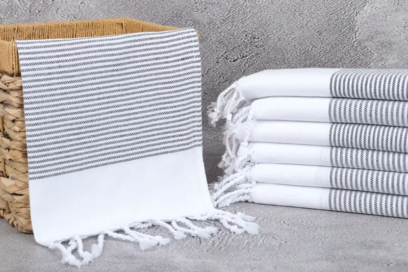 Bachelorette Towel, Personalized Gift For Her, Personalized Hand Towel, Small Bath Towels, 40x18 Cotton Striped Towel, Bathroom Towels, Travel Towel - 3