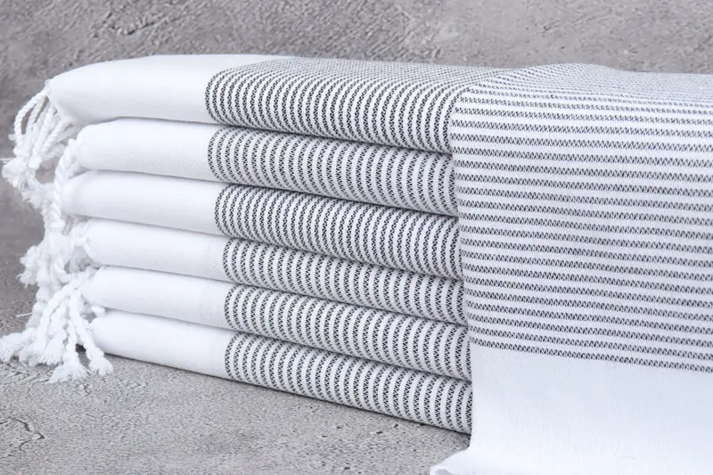 Bachelorette Towel, Personalized Gift For Her, Personalized Hand Towel, Small Bath Towels, 40x18 Cotton Striped Towel, Bathroom Towels, Travel Towel - 1