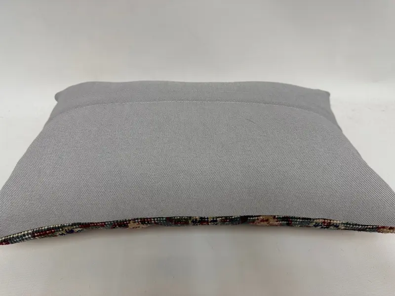 Vintage Kilim Pillow, Interior Designer Pillow, Neutral Throw Cushion, Kilim Pillow Cover, Cushion Cover, 12x20 Red Cushion Case - 7