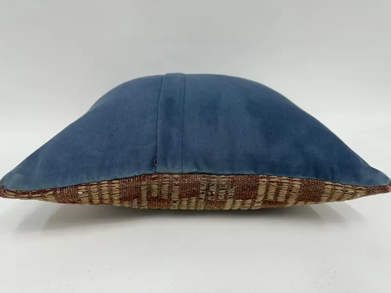 16x16 Green Pillow Cover, Neutral Cushion Case, Antique Pillows, Bright Pillow, Vintage Kilim Throw Pillow, Pillow Sham, Kilim Pillow Cover - 7
