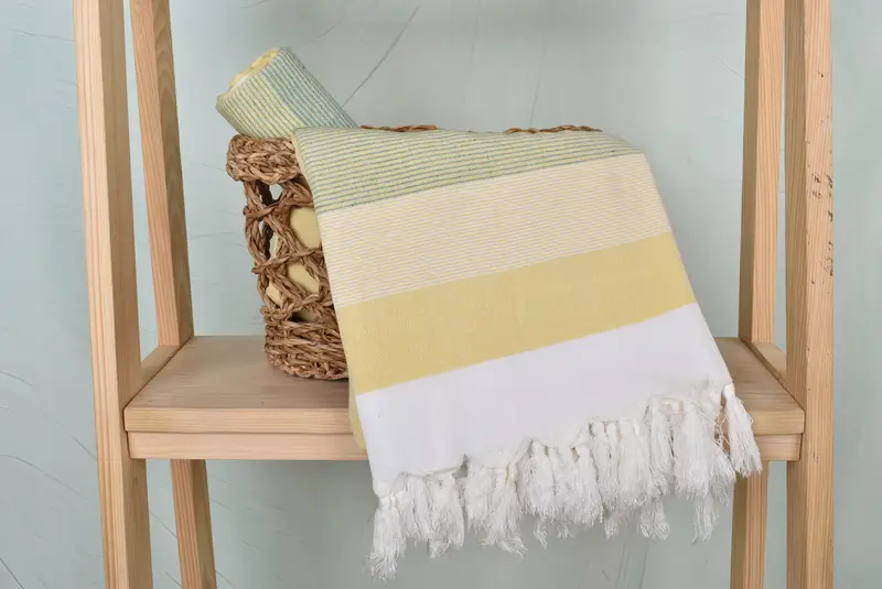 Gift For Best Friend, Fringed Turkish towel for poolside, 68x40 Cotton Striped Towel, Monogram Beach Towel, Personalized Turkish Towel, Custom Gift - 4