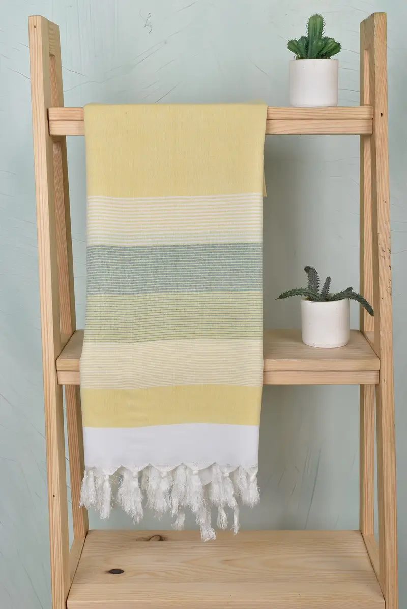 Gift For Best Friend, Fringed Turkish towel for poolside, 68x40 Cotton Striped Towel, Monogram Beach Towel, Personalized Turkish Towel, Custom Gift - 8