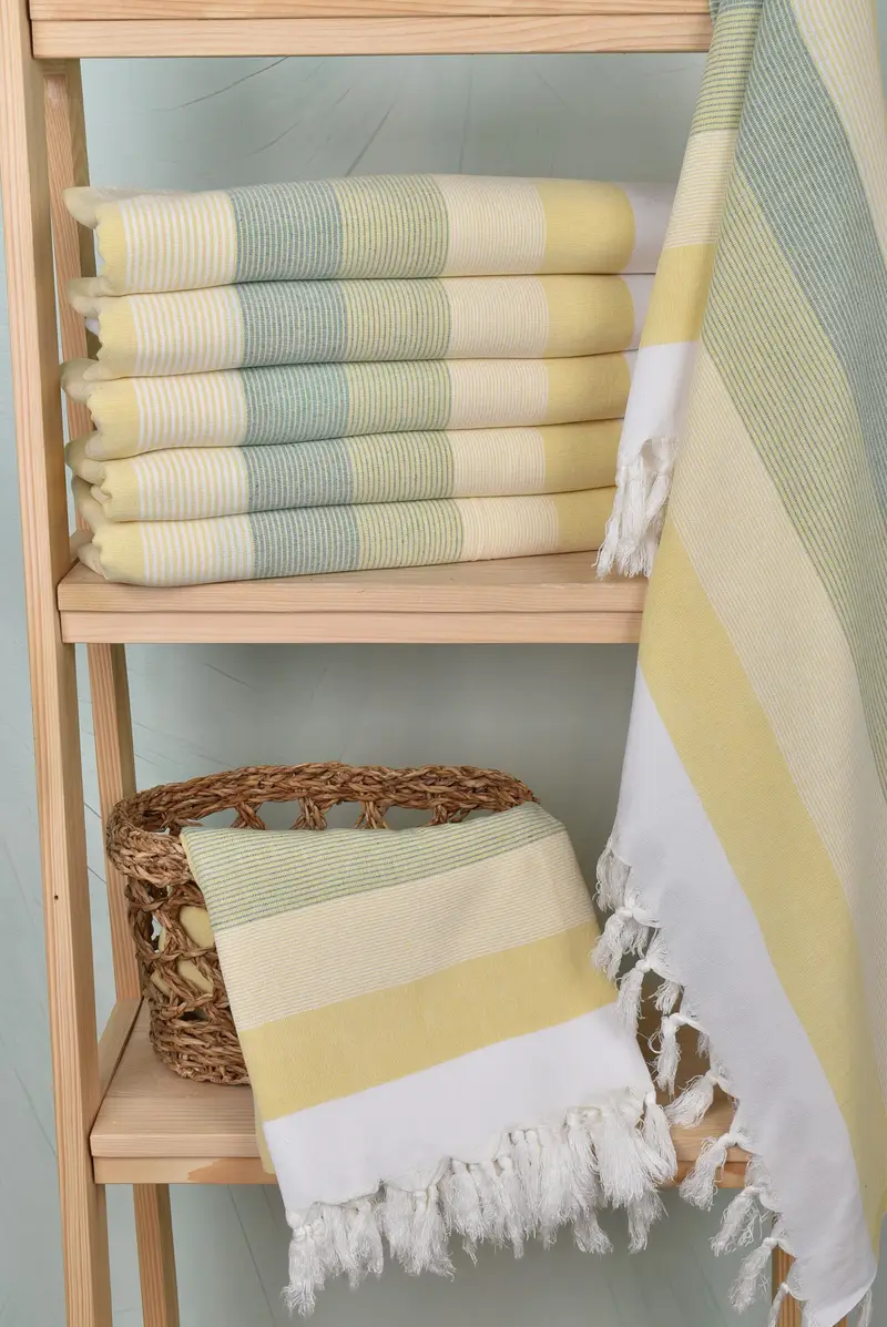 Gift For Best Friend, Fringed Turkish towel for poolside, 68x40 Cotton Striped Towel, Monogram Beach Towel, Personalized Turkish Towel, Custom Gift - 3