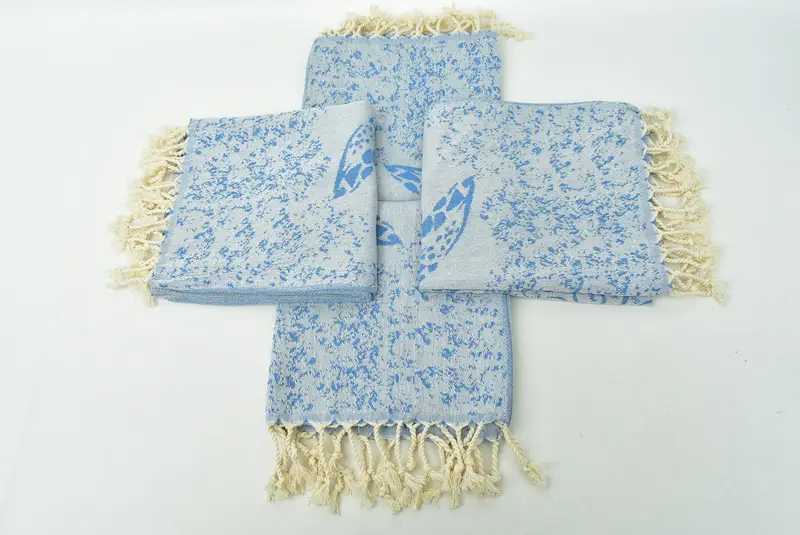 Yaz havlu, monogram mutfak havlu, kişiselleştirilmiş mutfak havlu, erkek arkadaş Noel hediyesi, 36x18 pamuklu carretta desenli havlu, küçük banyo havlu - 7