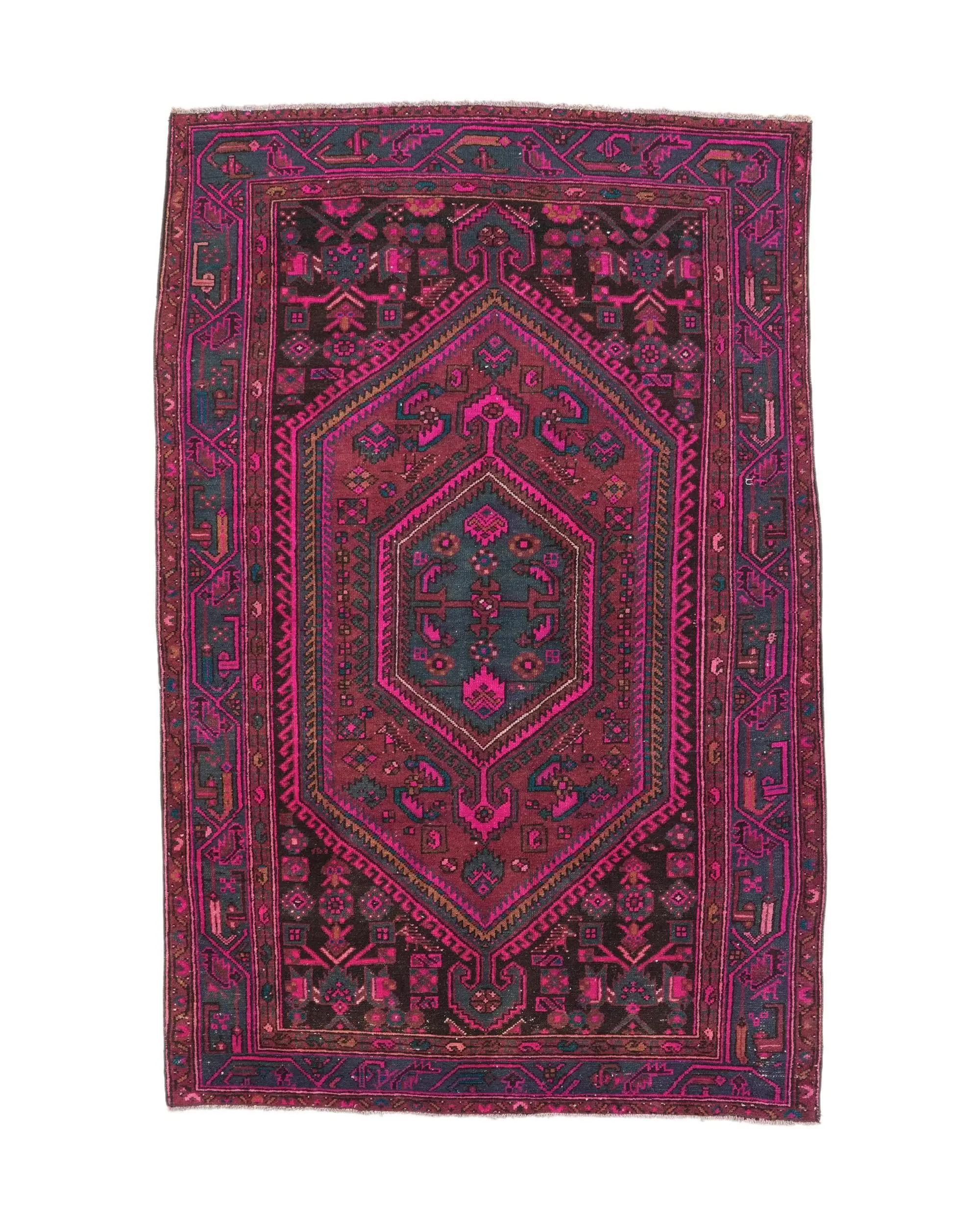 4,8x7,2 ft türkischer Teppich, Teppich, rote marokkanische Teppichwolle - 1