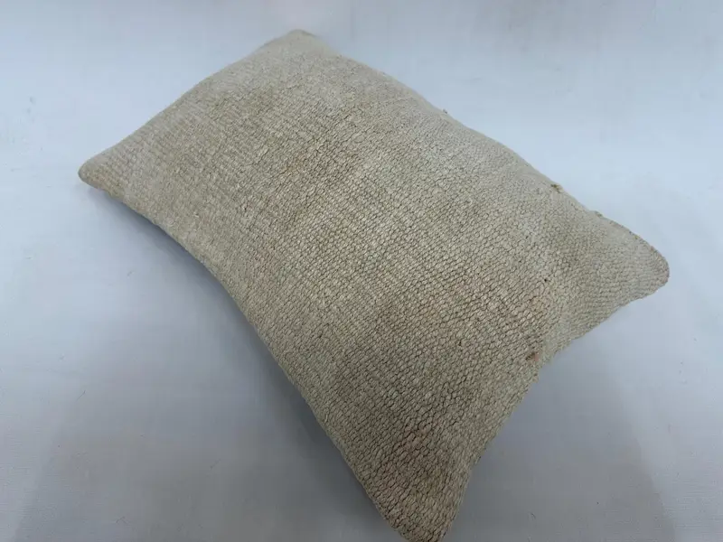Kilim Pillow, 12x20 Beige Pillow Sham, Boho Pillow Sham Cover, Pillow, Throw Kilim Pillow, Accent Throw Cushion Case, Customized Pillow - 6