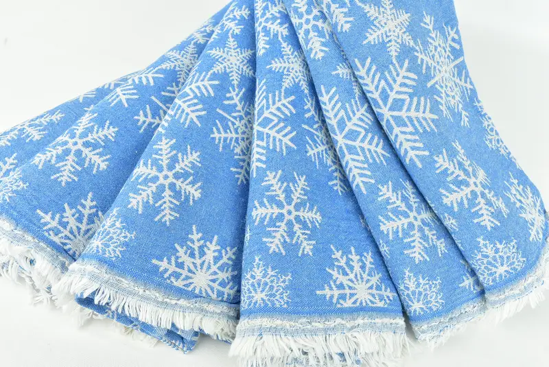 Peshtemal Towel USA, 80x40 Cotton Snow Design Towel, Bachelorette Party Gift, Gift For Wedding Day, Fouta towel, Bridesmaid Gifts, Personalize Gift - 6
