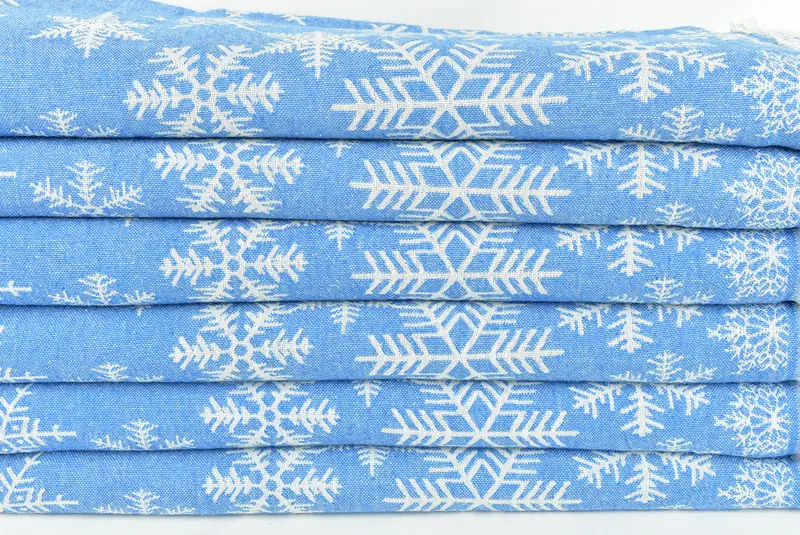 Peshtemal Towel USA, 80x40 Cotton Snow Design Towel, Bachelorette Party Gift, Gift For Wedding Day, Fouta towel, Bridesmaid Gifts, Personalize Gift - 4